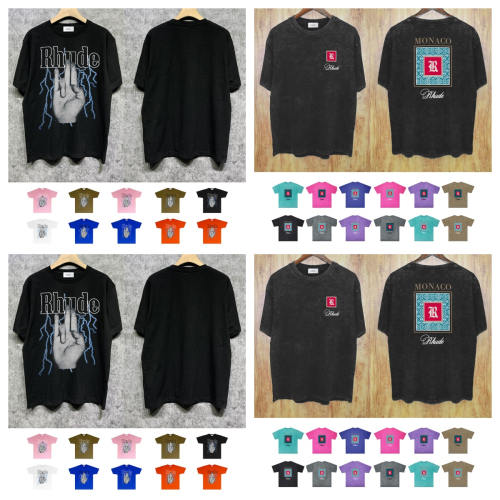 Rhude Black Short Sleeve T-Shirt