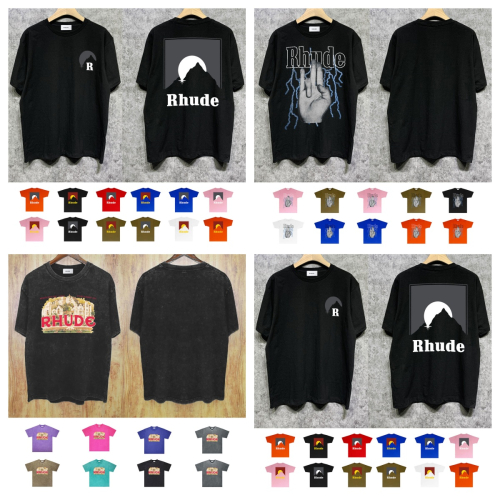 Rhude Black Short Sleeve T-Shirt