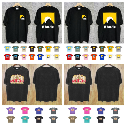 Rhude Black Short Sleeve T-Shirt