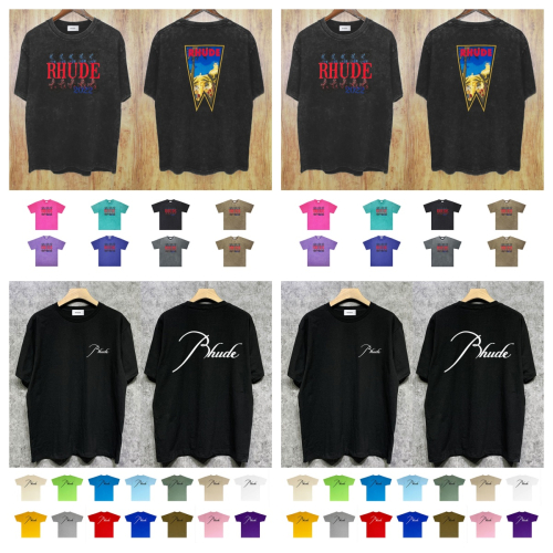 Rhude Black Short Sleeve T-Shirt