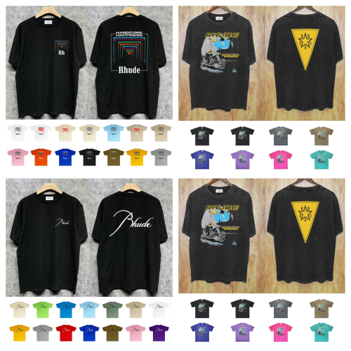 Rhude Black Short Sleeve T-Shirt