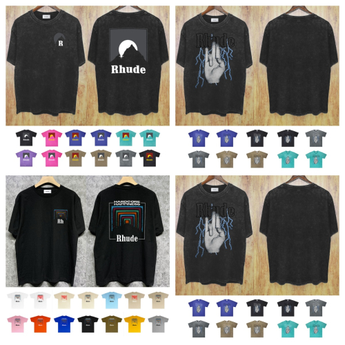 Rhude Black Short Sleeve T-Shirt