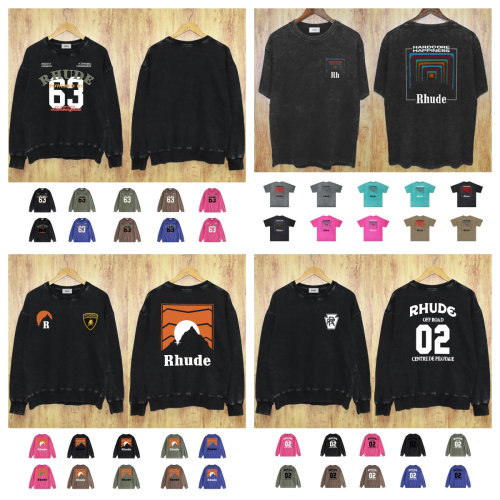 Rhude Black Short Sleeve T-Shirt