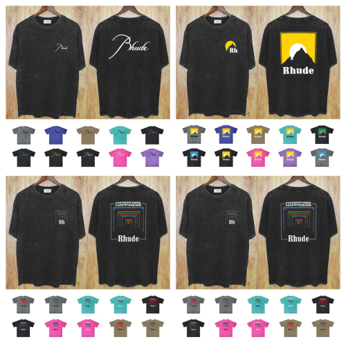 Rhude Black Short Sleeve T-Shirt