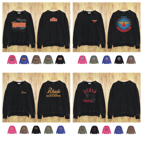 Rhude Black Short Sleeve T-Shirt