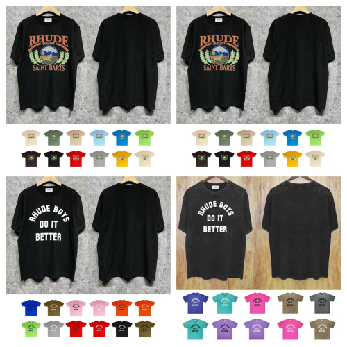 Rhude Black Short Sleeve T-Shirt