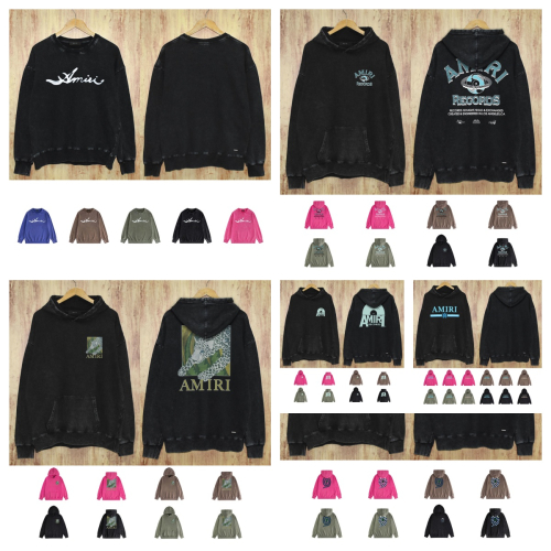 Amiri Black Hooded Sweatshirt