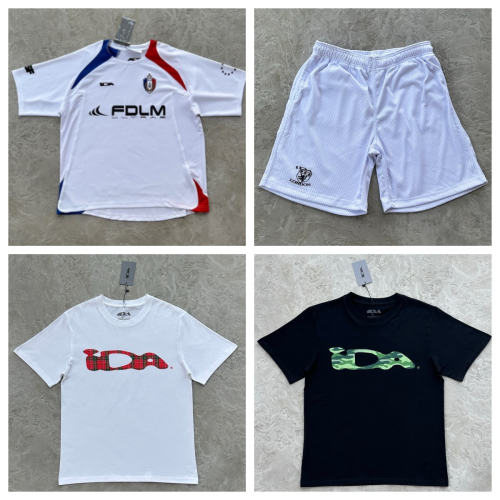 IDA White and Black Sportswear Set with T-Shirts and Shorts
