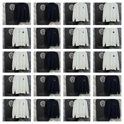 Chrome Hearts Black White Long Sleeve Sweater