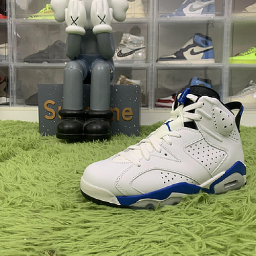 OG batch Jordan 6 Retro Sport Blue 384664 107