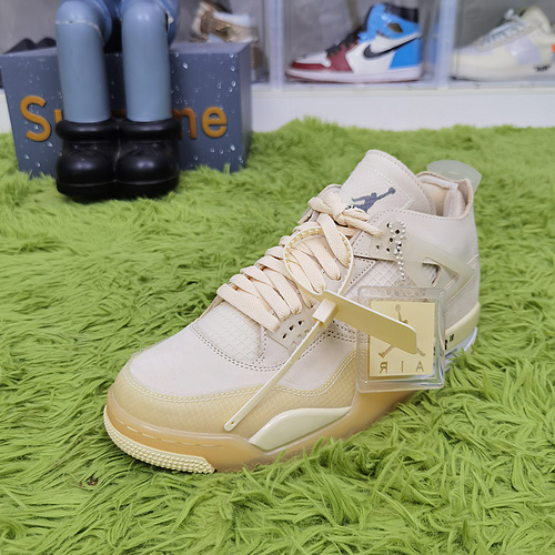 GX Batch Air Jordan 4 Retro Off-White Sail CV9388 100